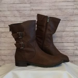 Kenneth Cole Reaction 7.5 Mid Calf Love Lock Boots